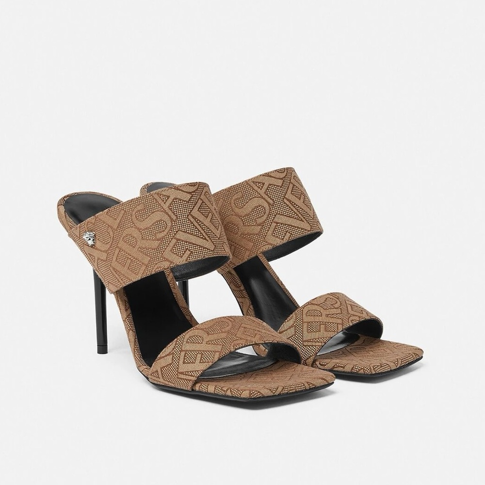 Versace Allover-Jacquard Mules